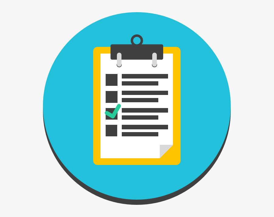 Clipboard With List Of Text On It - Clip Art Score Card, Transparent Clipart