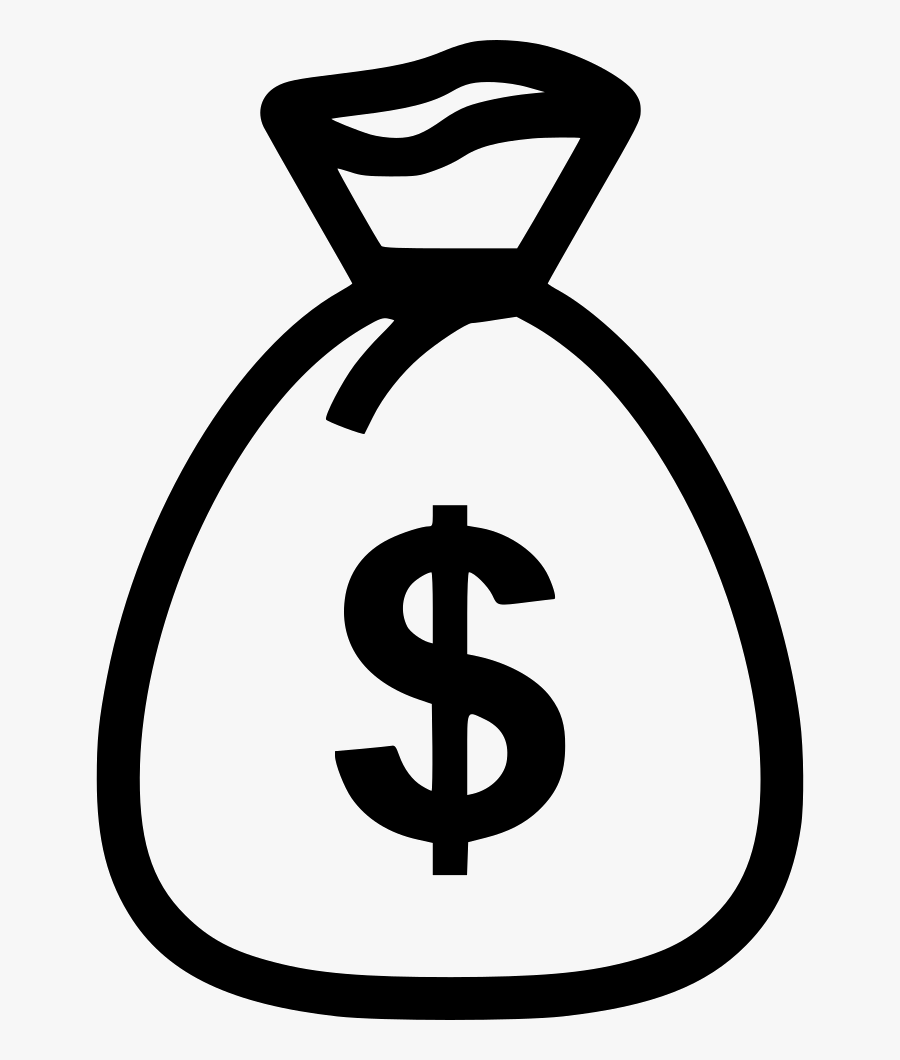 Dollar - Dollar Bag Icon Transparent, Transparent Clipart