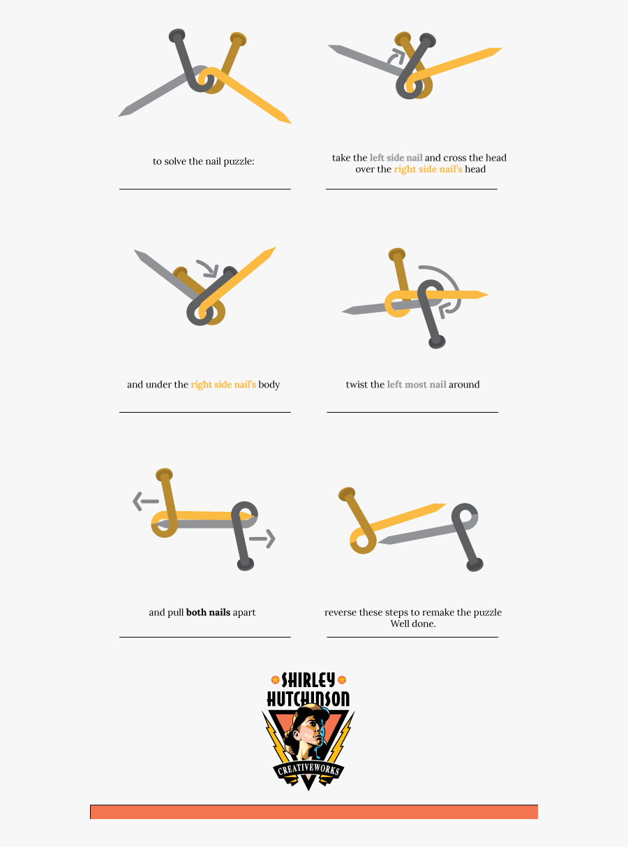 Nail Puzzle Solution, Transparent Clipart