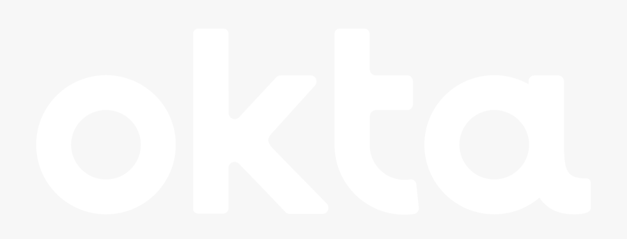 Okta Logo White Png, Transparent Clipart