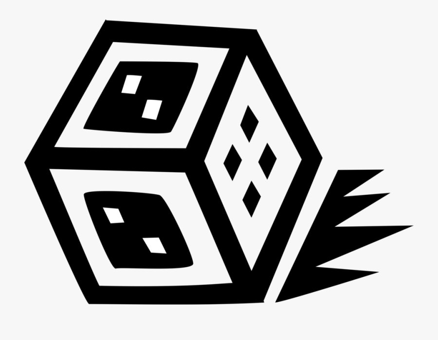 Vector Illustration Of Dice Used In Pairs In Casino, Transparent Clipart