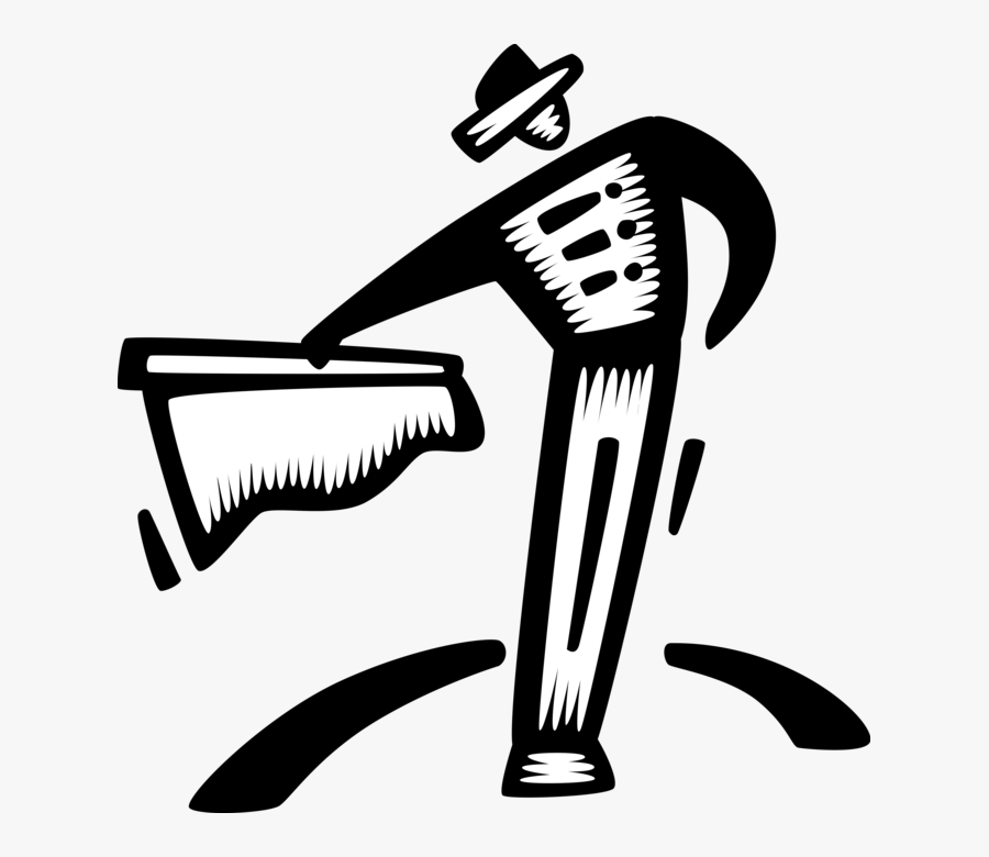 Vector Illustration Of Spanish Toreador Bullfighter, Transparent Clipart