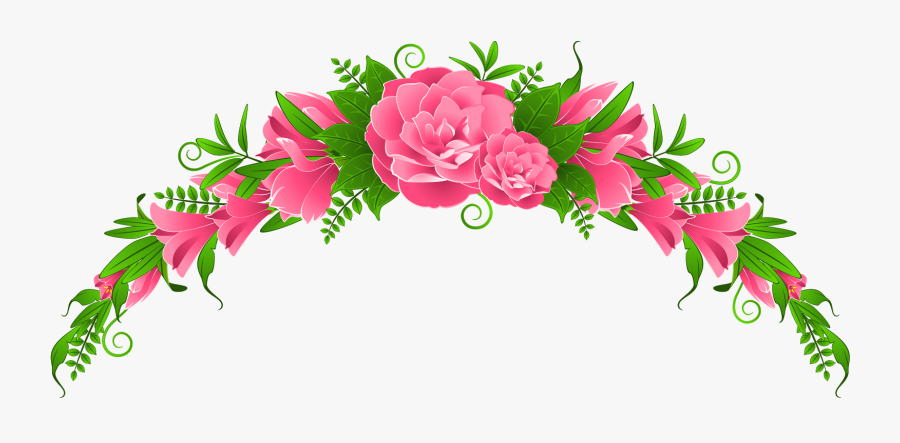 Flower Clip Art Flower Images Clip Art Backgrounds - Flower Png Border, Transparent Clipart