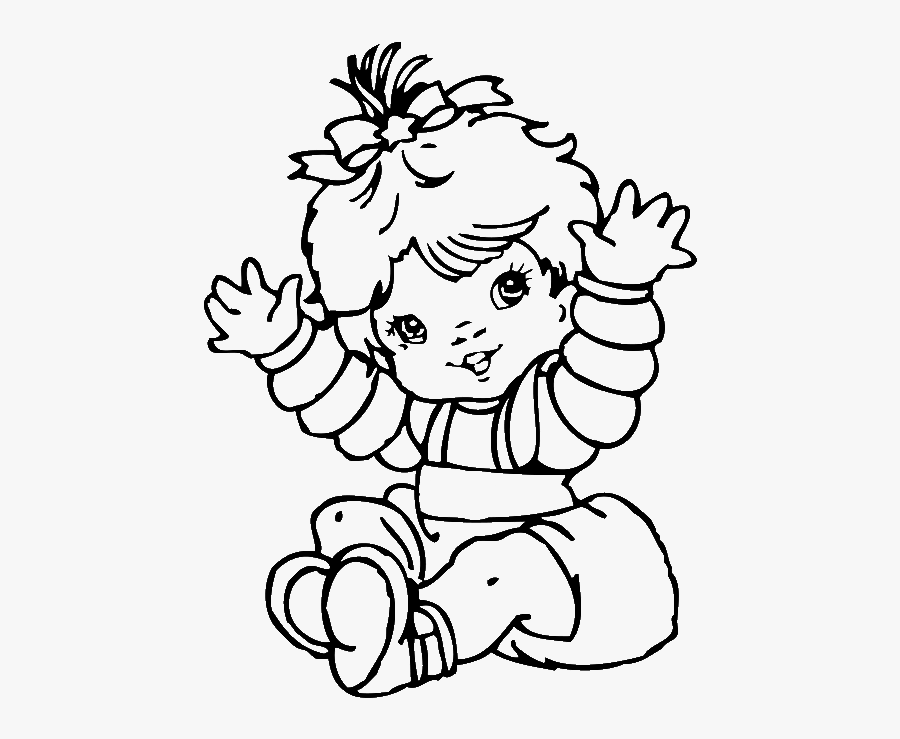 Alluring Cute Baby Girl Coloring Pages Colouring To - Ausmalbilder, Transparent Clipart