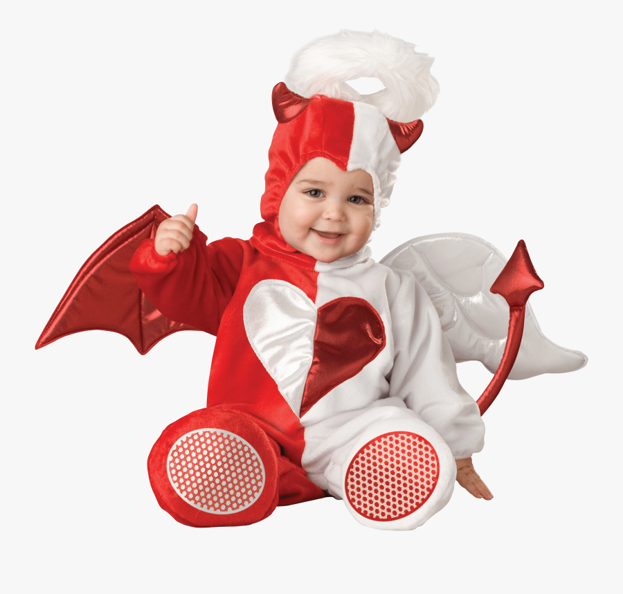 Devil Baby Png 20 Clipart Image - Angel Devil In One, Transparent Clipart