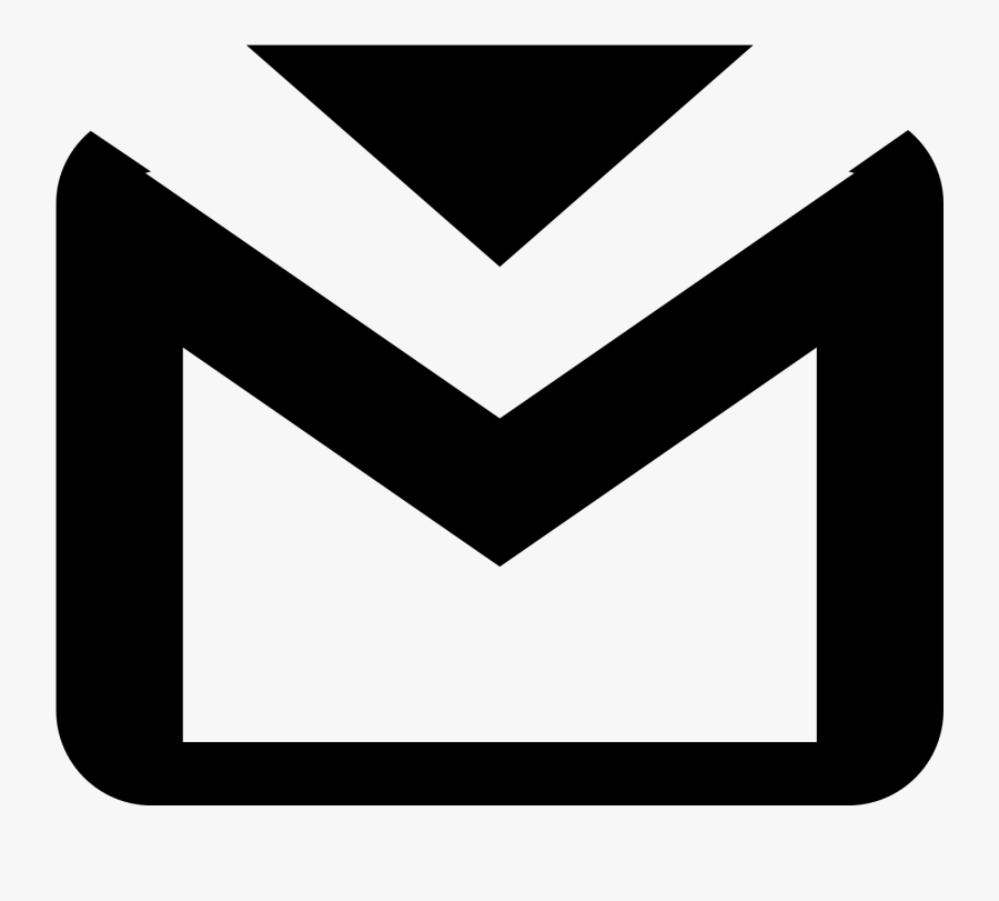 Gmail Logo Black Background, Transparent Clipart