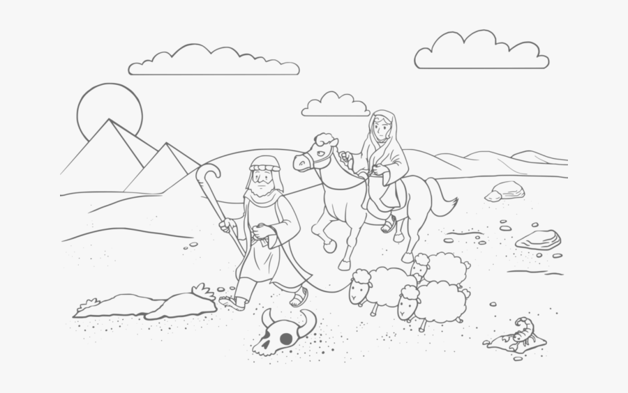 Раскраска Авраам И Сара, Transparent Clipart