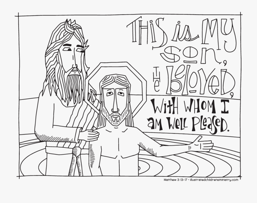 Bible Story Coloring Pages - Line Art, Transparent Clipart