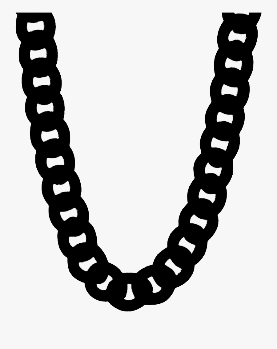 Cuban Chain Jewellery Miami Link Necklace Gold Clipart - Men's Black ...