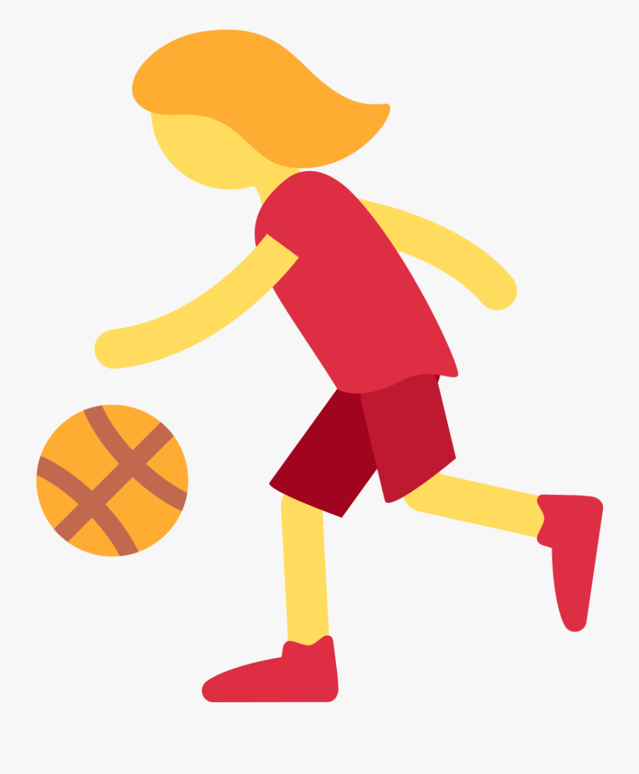 Twemoji2 26f9 Fe0f 200d 2640 Fe0f - Cartoon Person Bouncing A Ball, Transparent Clipart