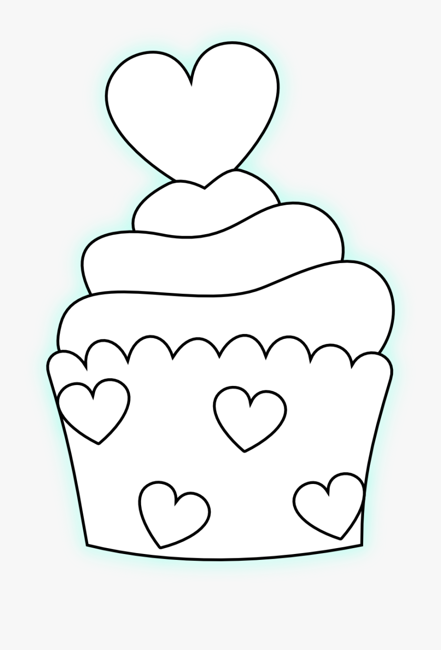Dibujos Para Colorear De Muffins, Transparent Clipart