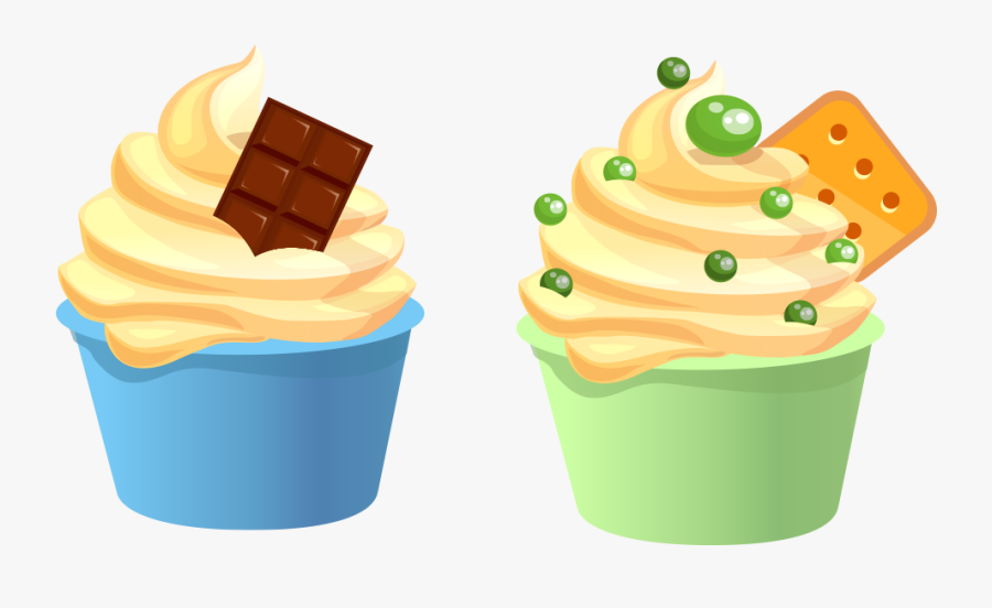 Clipart Banana Banana Cake - Cupcake, Transparent Clipart