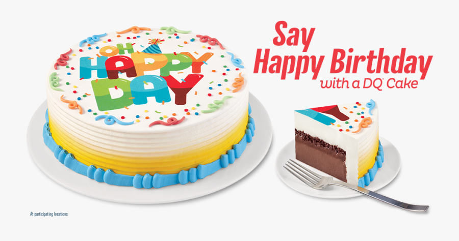 Clip Art August Online Best Cars - Dairy Queen Happy Birthday Cake, Transparent Clipart