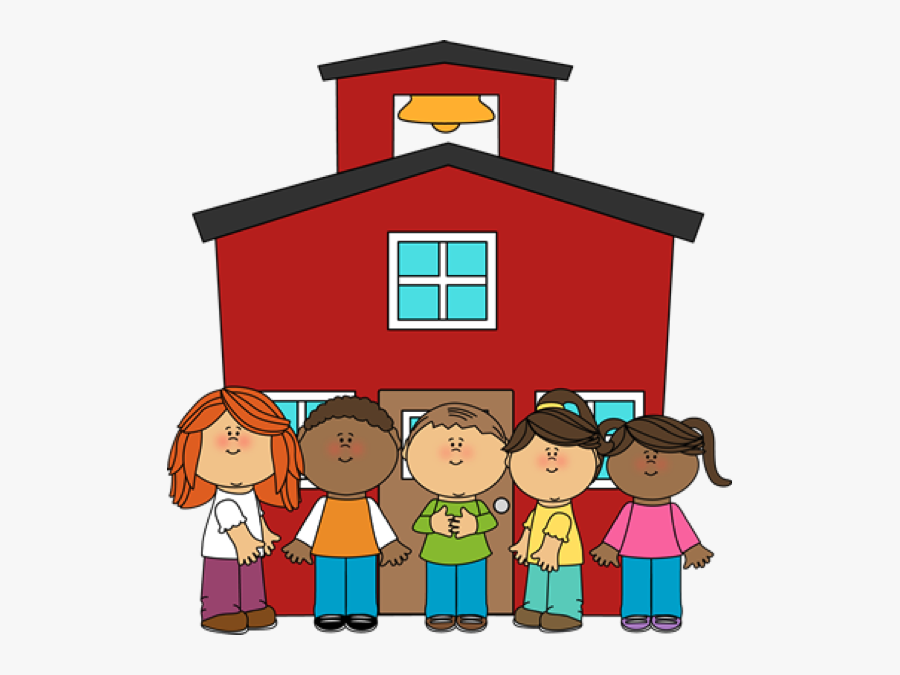 Kids School House, Transparent Clipart