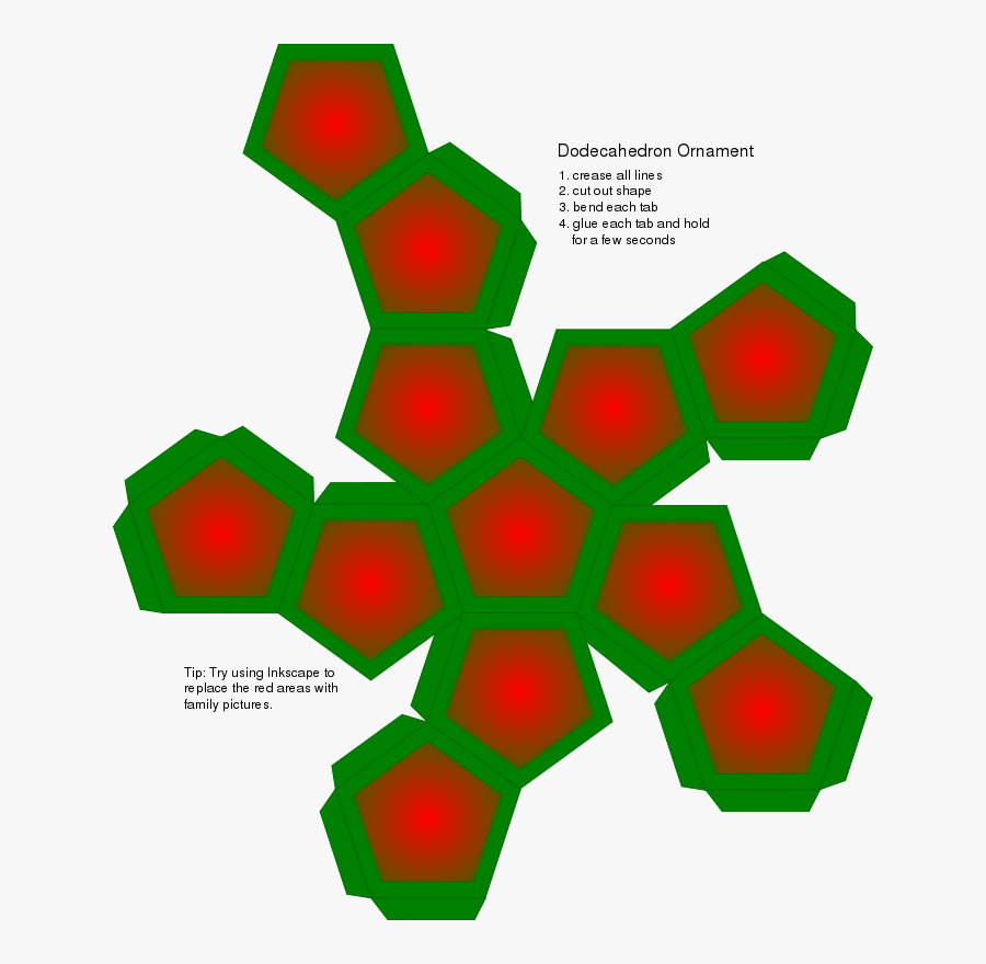 Dodecahedron, Transparent Clipart