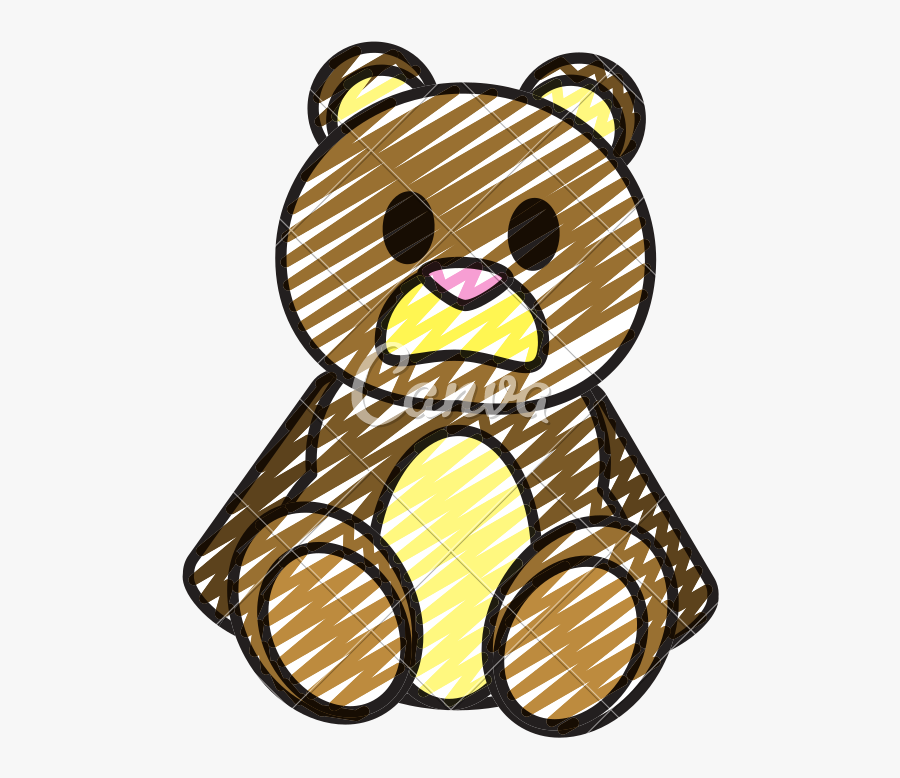 Mad Drawing Teddy Bear - Toy, Transparent Clipart
