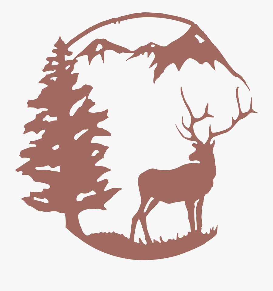 Moose Deer Wall Metal Art - Deer, Transparent Clipart