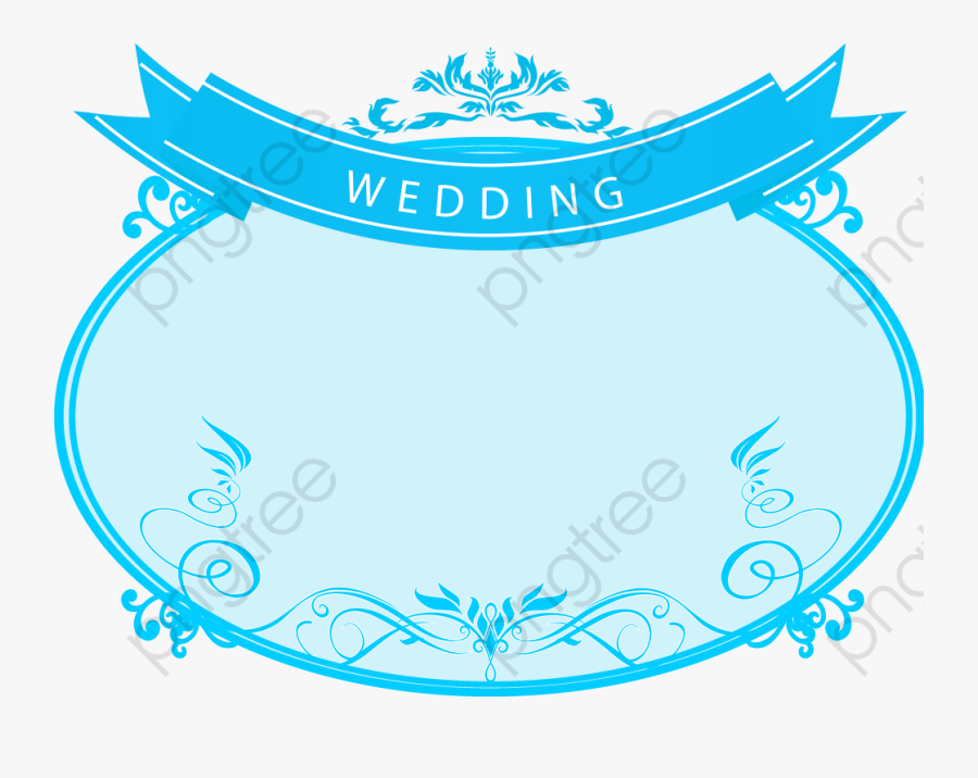 Banner Clipart Wel - งาน แต่ง สี ฟ้า Png, Transparent Clipart