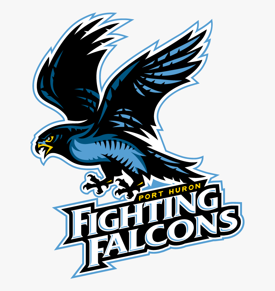 Port Huron Fighting Falcons Logo, Transparent Clipart