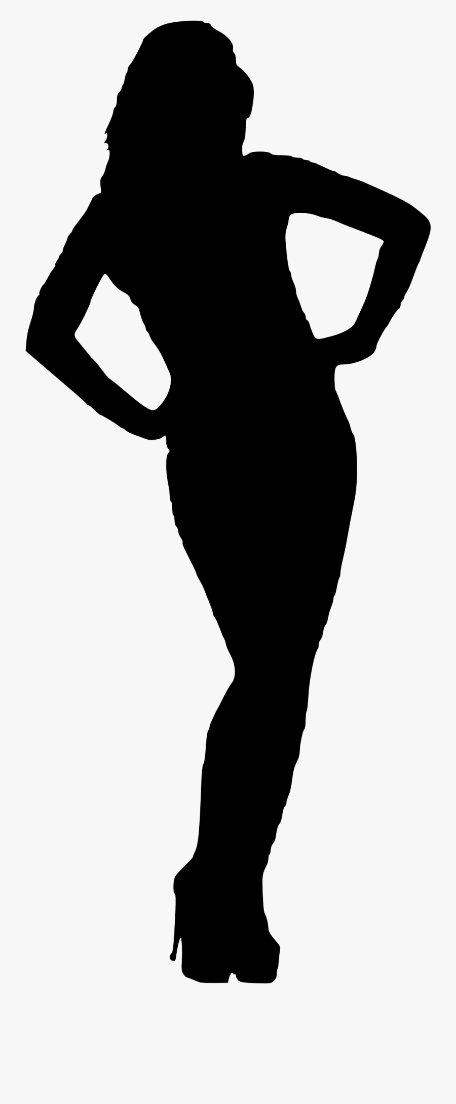 Sexy Girl Silhouette Png - Lady Silhouette Png, Transparent Clipart
