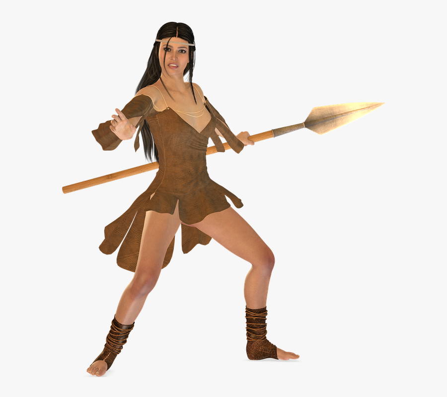 Woman, Warrior, Tube, Beauty, Elegant, Determined - Amazon Silhouette, Transparent Clipart