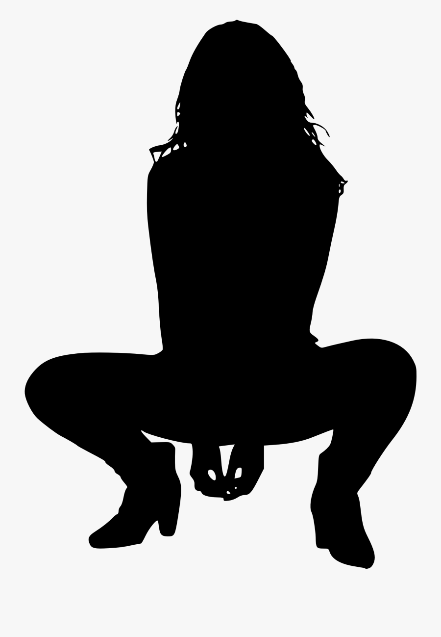 30 Woman Silhouettes - Silhouette Of A Girl Png, Transparent Clipart