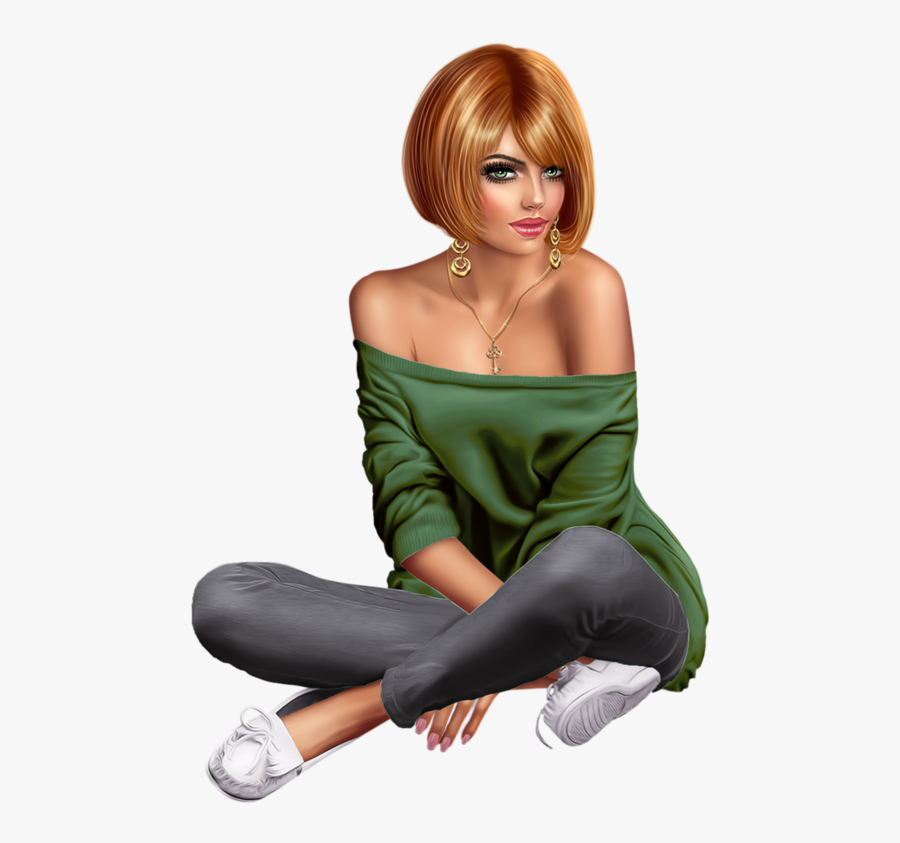 Winter Tube Girl Png, Transparent Clipart