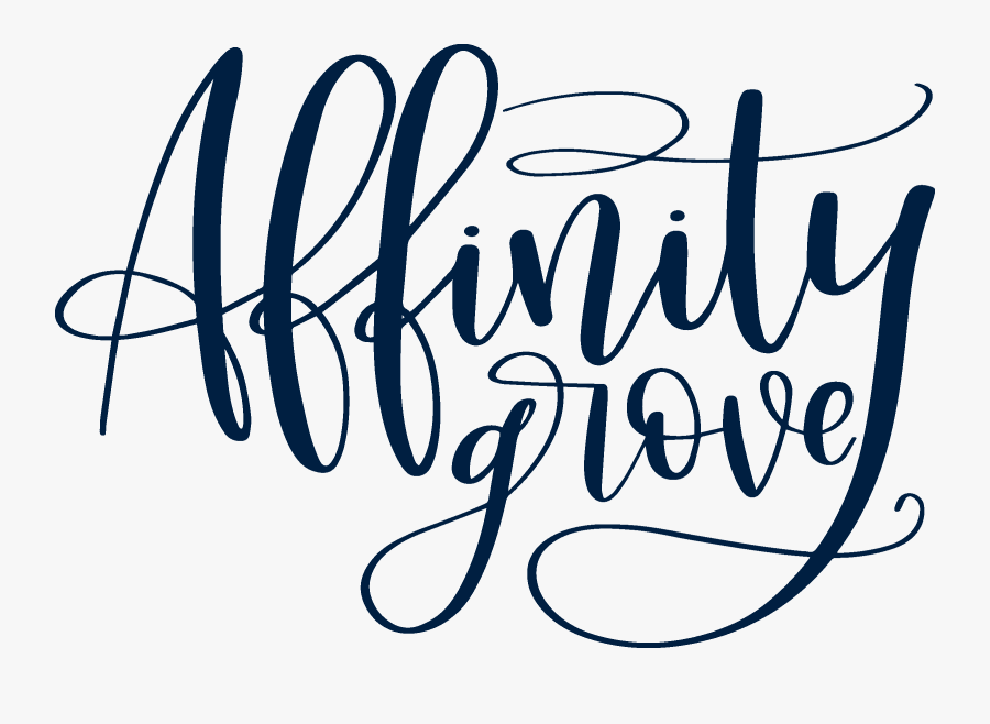 Affinity Grove - Calligraphy, Transparent Clipart