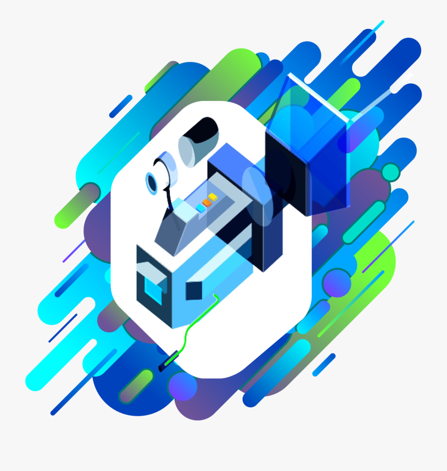 Abstract Colorful Geometric Background Rounded, Transparent Clipart