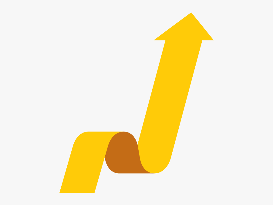 Up Arrow Yellow Png, Transparent Clipart