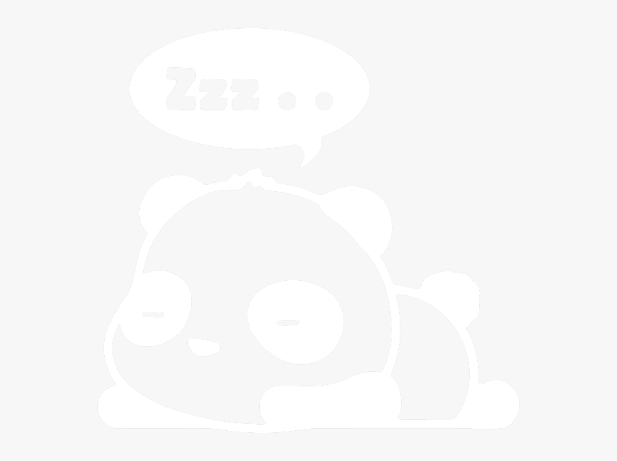 Sleep-panda - Cartoon Zzz Sleeping, Transparent Clipart