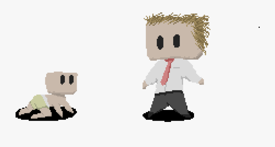 Dad Meets Son - Cartoon, Transparent Clipart