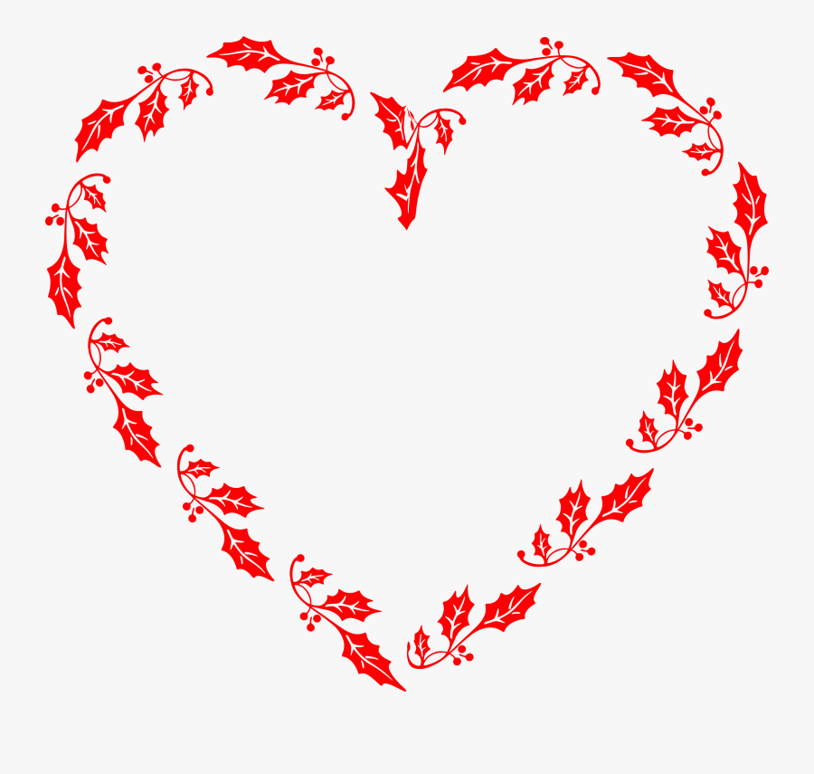 Holly Heart Clip Arts - Icon, Transparent Clipart