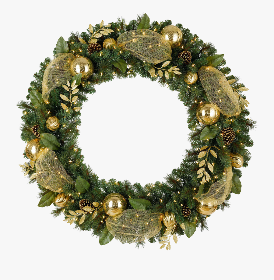 Christmas Wreath Png Hd - Transparent Background Christmas Wreath Png, Transparent Clipart