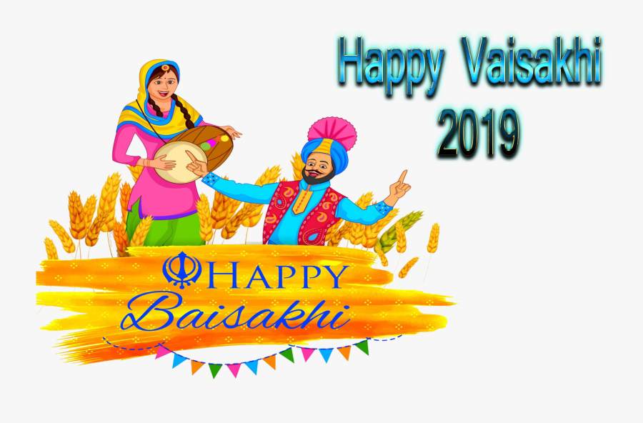 Happy Vaisakhi 2019 Png Clipart - Happy Baisakhi In Vector, Transparent Clipart