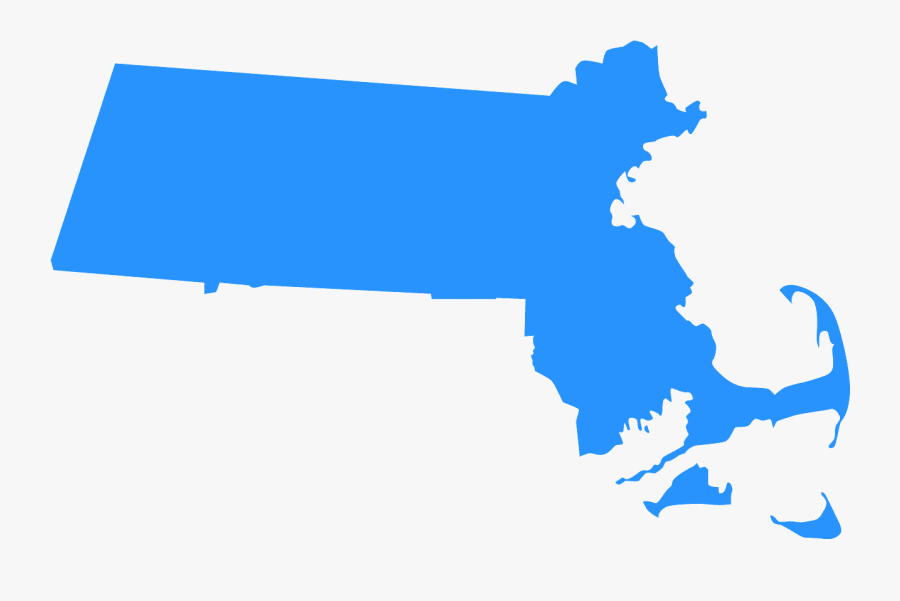 Massachusetts 2016 Election Map, Transparent Clipart