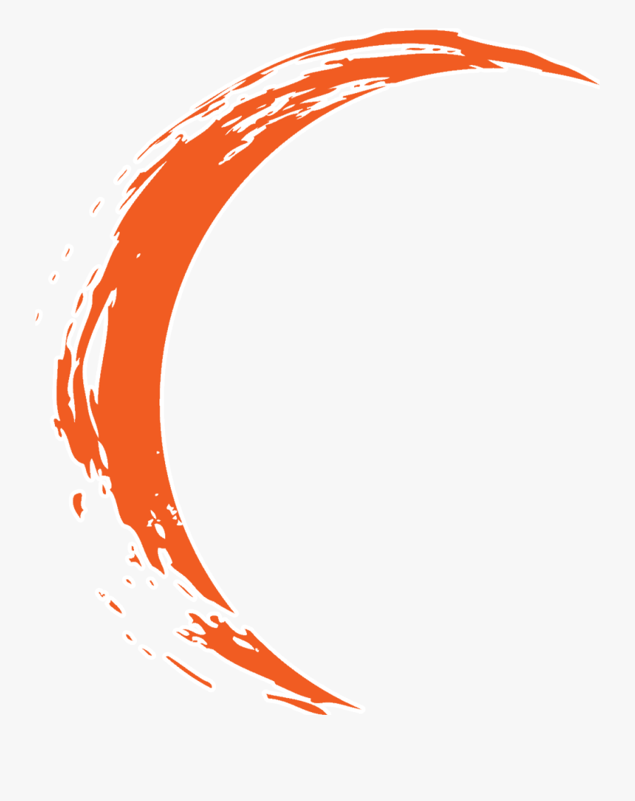 Revolusun Orange Crescent Logo - Graphic Design, Transparent Clipart