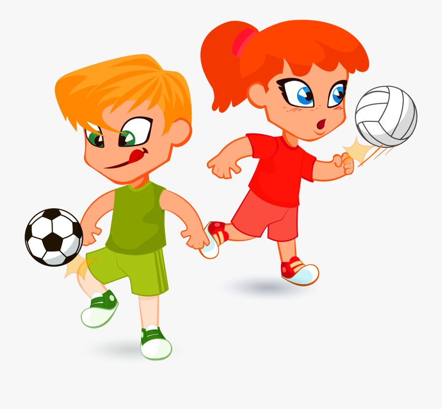 Child Cartoon Illustration - Sport Children Vector, Transparent Clipart