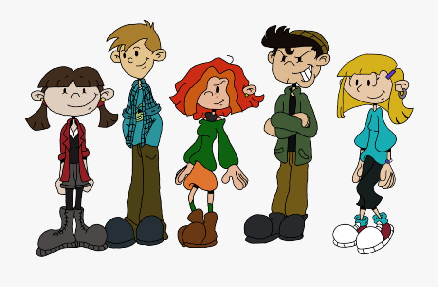 Teenager Clipart - Group Of Teens Png Cartoon, Transparent Clipart