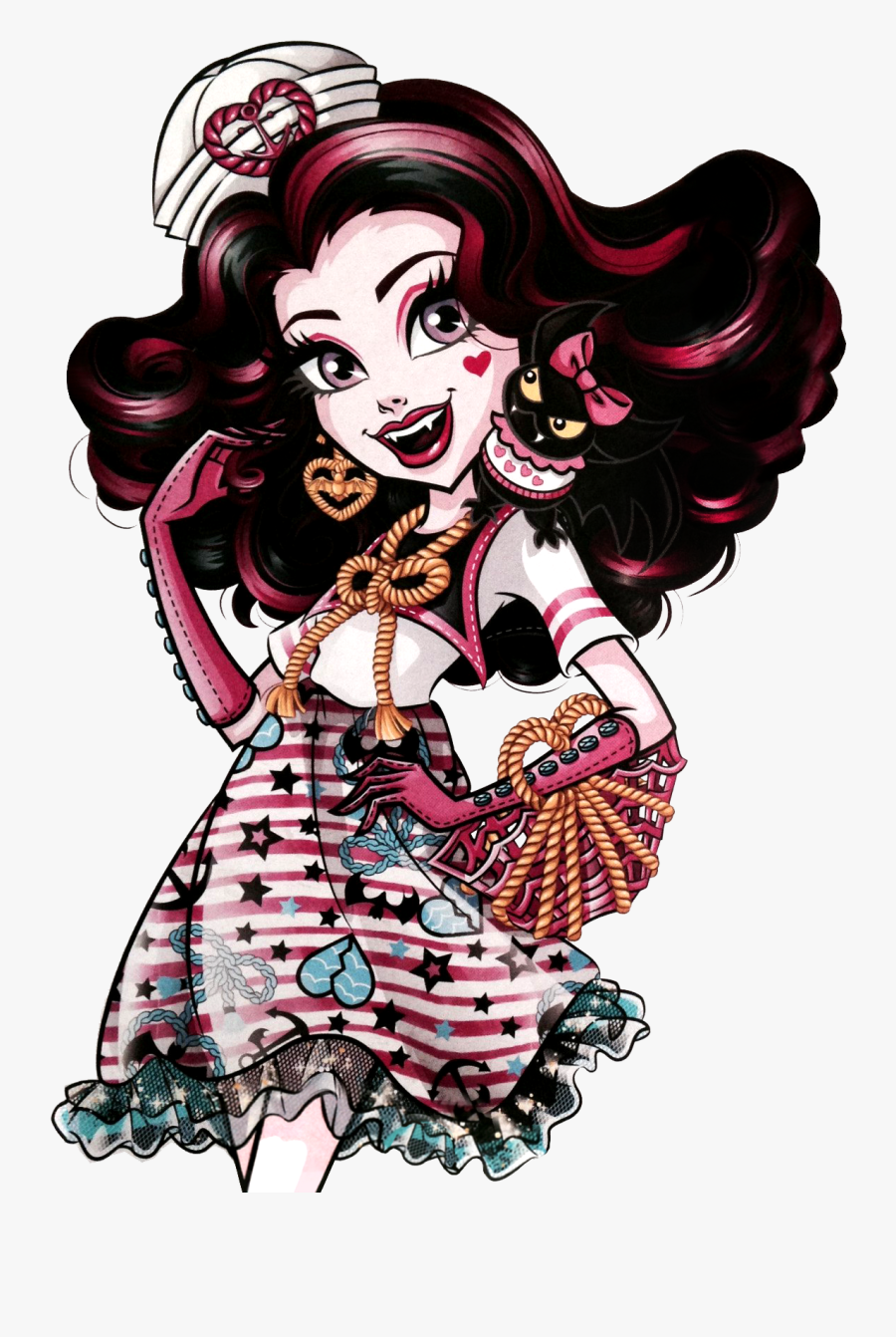 Shriek Wrecked Profile Art Monster High - Monster High Shriek Wrecked Draculaura, Transparent Clipart