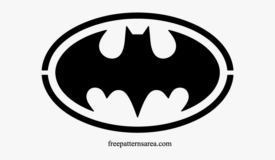 Batman Logo Silhouette, Transparent Clipart