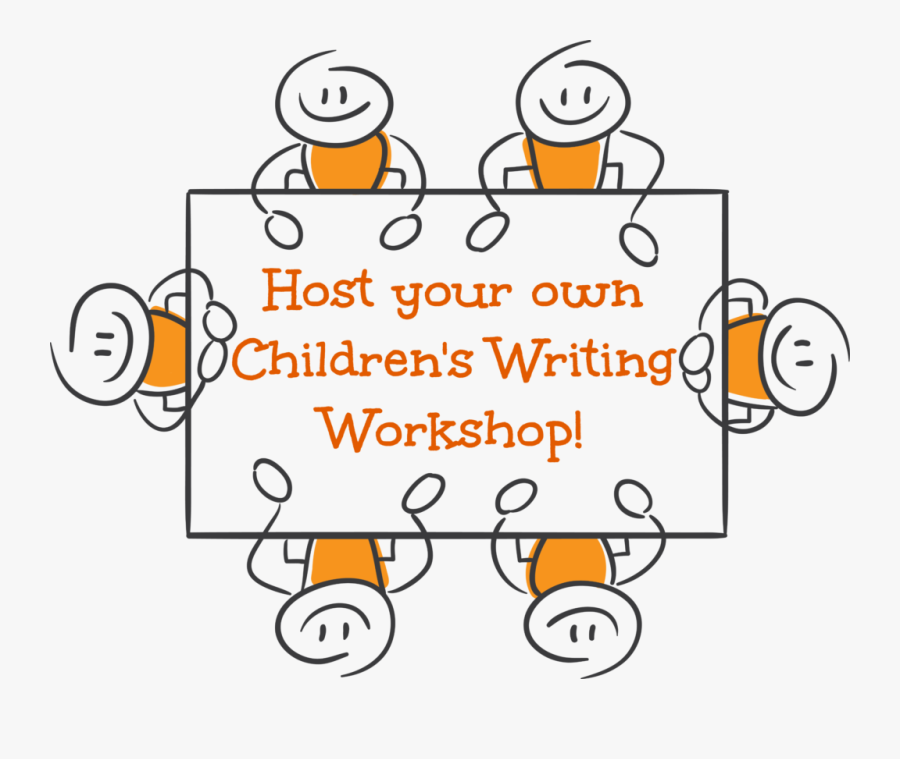 Children"s Writing Workshop - Strichmännchen Am Tisch, Transparent Clipart