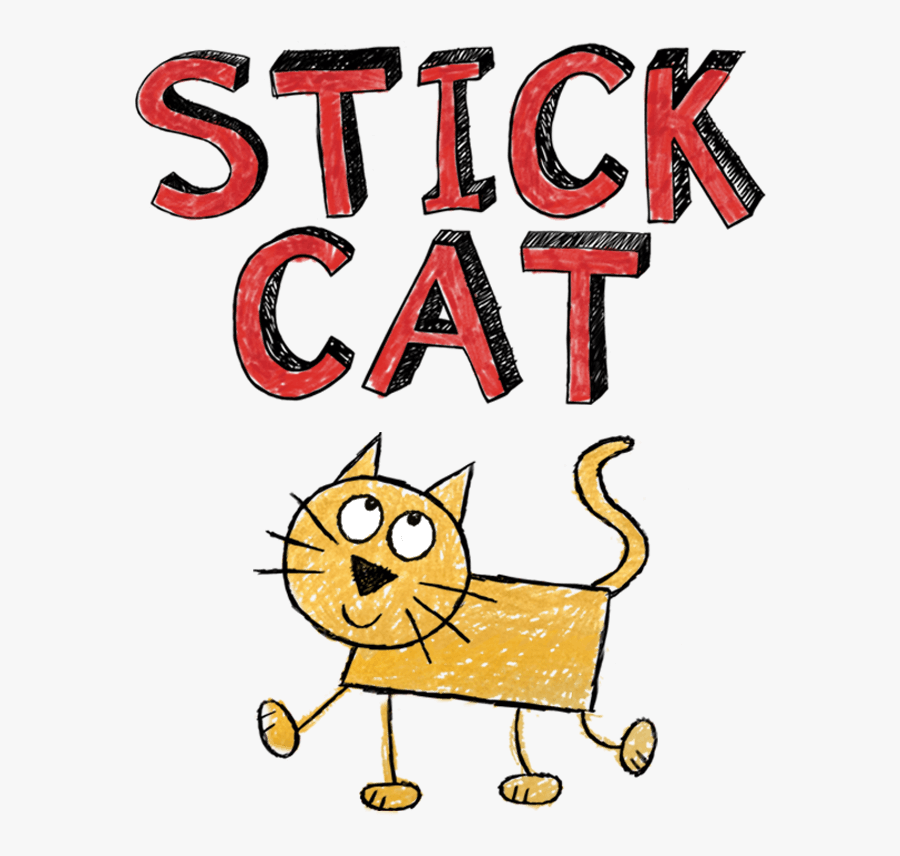 Stick Cat Clipart, Transparent Clipart