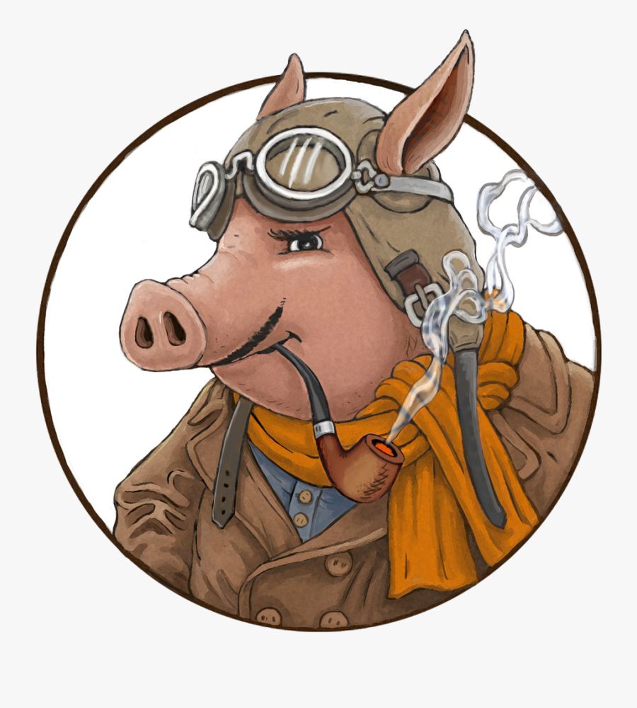 Suave Piggy*, Transparent Clipart