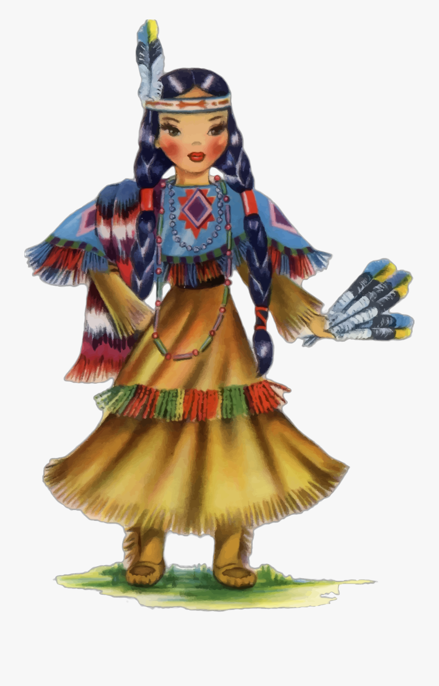 American Indian Transparent Background Png - Native American Fairy, Transparent Clipart