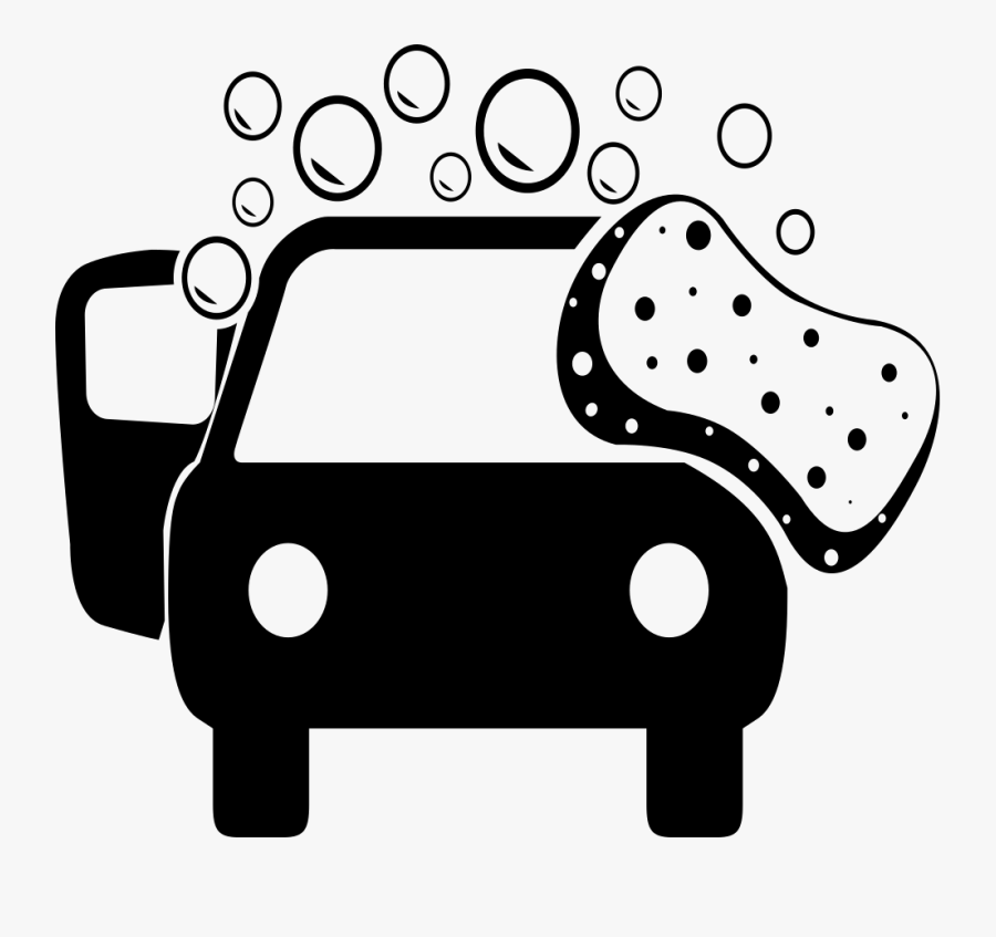 Car Wash Black And White Png - Hand Car Wash Icon, Transparent Clipart