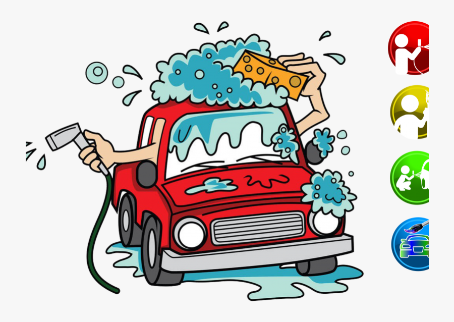 Car Wash Cartoon Png, Transparent Clipart