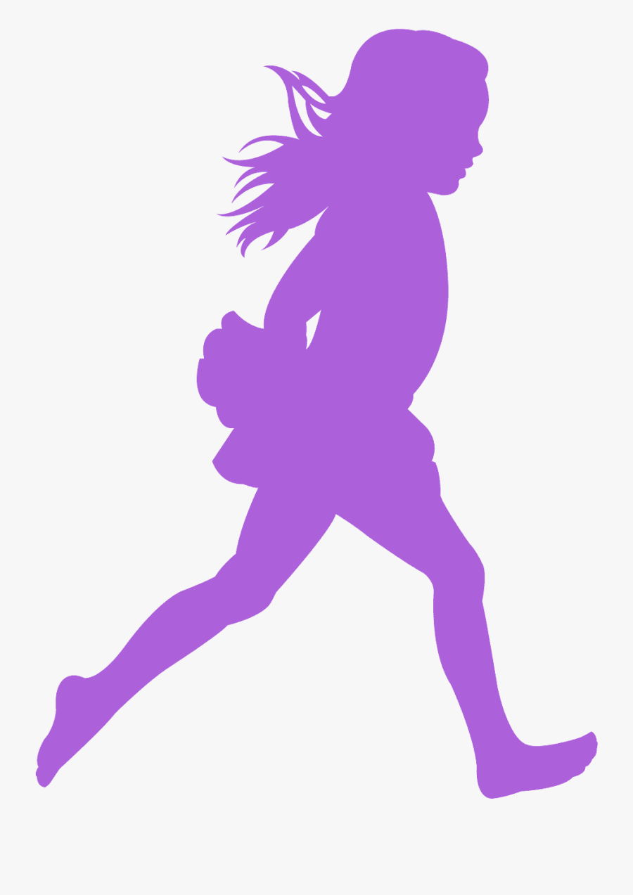 Someone Running Clipart Blue Girl, Transparent Clipart