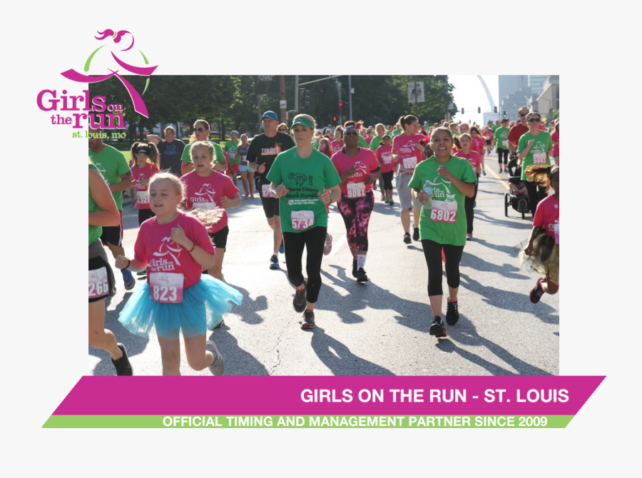 Transparent Running Race Clipart - Girls On The Run, Transparent Clipart
