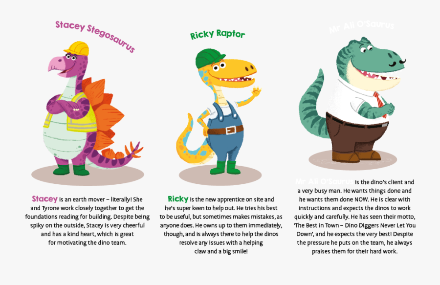 Dino Diggers Character Profiles, Transparent Clipart